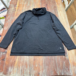 Apana Charcoal Cowl Neck Sweatshirt XL